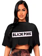 Polera Crop Top Mujer Blackpink Oversize Música K-Pop - Grafimax - Miniatura 1