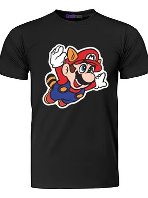 Polera Niño Mario Mapache Super Mario 3 Videojuego Grafimax
