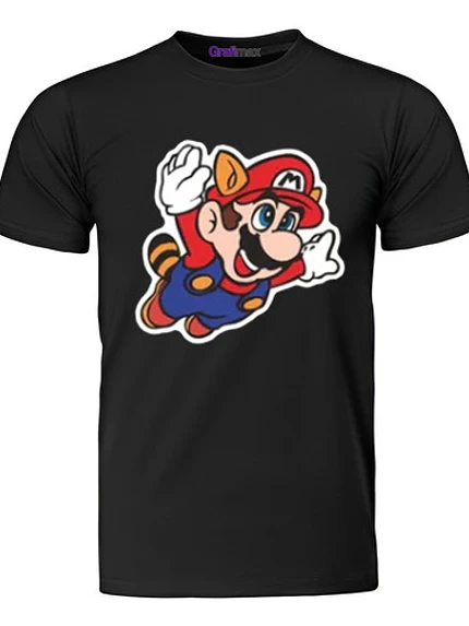 Polera Niño Mario Mapache Super Mario 3 Videojuego Grafimax 1