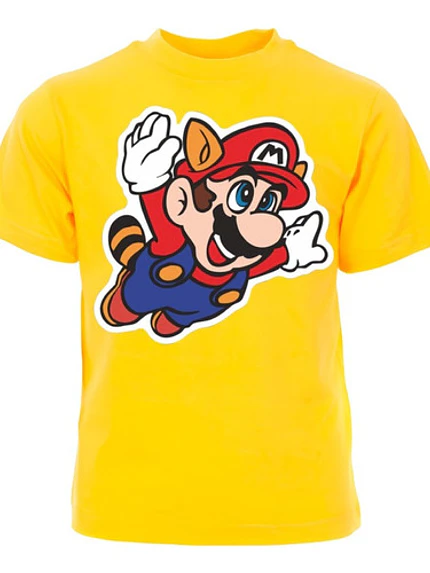 Polera Niño Mario Mapache Super Mario 3 Videojuego Grafimax 5