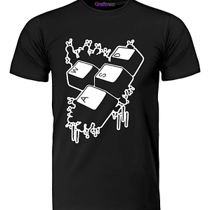 Polera Gamer Teclas Videojuegos A W S D Grafimax