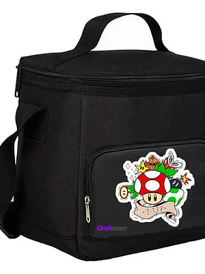 Lonchera Térmica Mario Champiñon 1 Up Videojuegos Grafimax