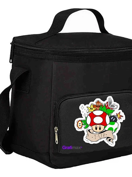 Lonchera Térmica Mario Champiñon 1 Up Videojuegos Grafimax 1