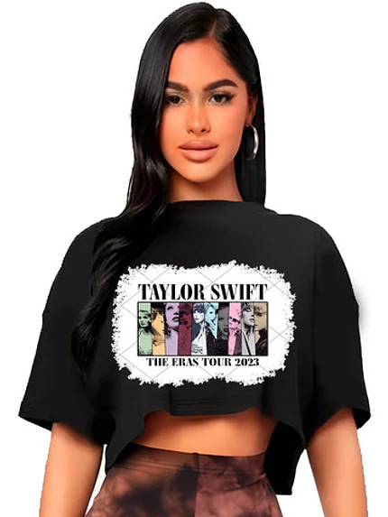 Polera Crop Top Taylor Swift The Eras Tour 2023 Grafimax 1