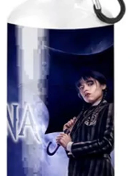 Botella Agua Merlina Wednesday Addams Series Grafimax 1