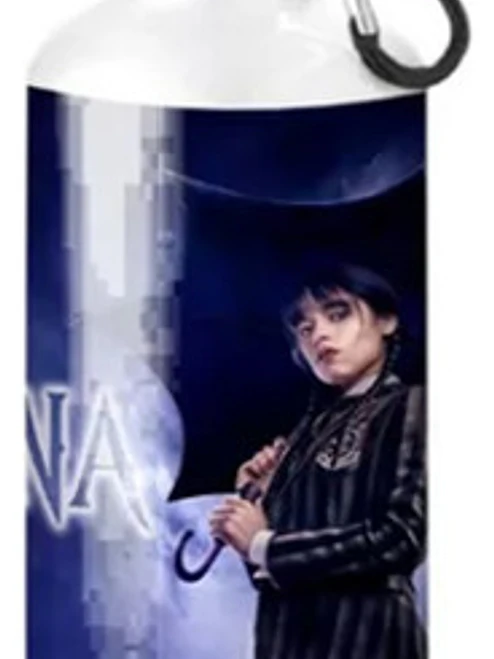 Botella Agua Merlina Wednesday Addams Series Grafimax 1