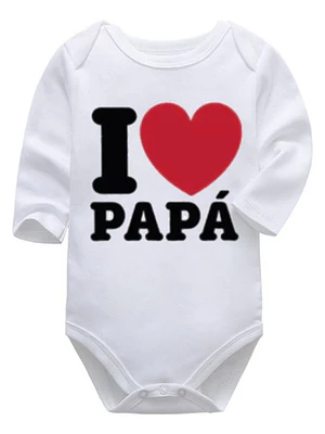 Body Bebé Pilucho Yo Amo A Mi Papá Corazon Grafimax