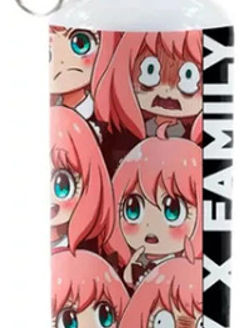Botella Agua Anya Forger Faces Spy X Family Anime Grafimax 1