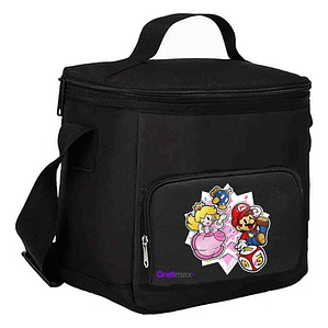 Lonchera Térmica Mario Bros Y Princesa Videojuegos Grafimax