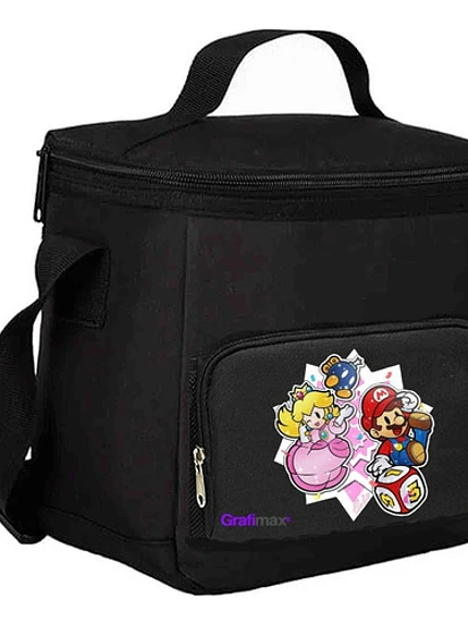 Lonchera Térmica Mario Bros Y Princesa Videojuegos Grafimax 1