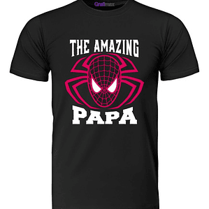 Polera The Amazing Superheroe Papá Padre Grafimax