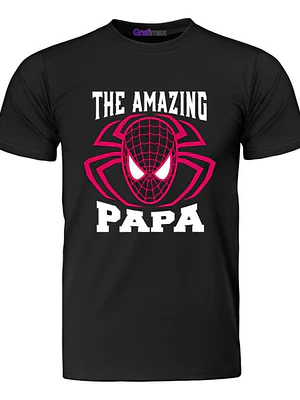 Polera The Amazing Superheroe Papá Padre Grafimax