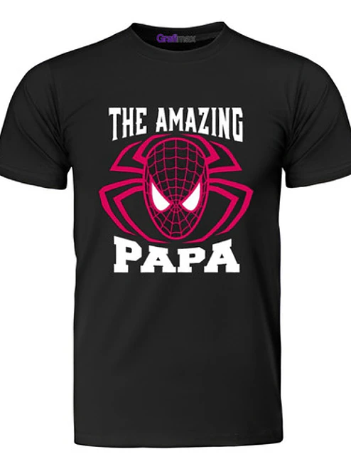 Polera The Amazing Superheroe Papá Padre Grafimax 1
