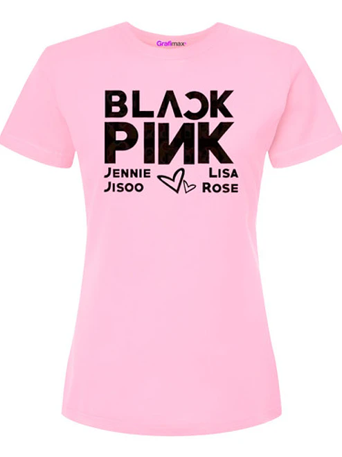 Polera Black Pink Kpop Variedad Diseños Mujer Rosa Música - Grafimax 1