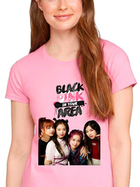 Polera Black Pink Kpop Variedad Diseños Mujer Rosa Música - Grafimax 2