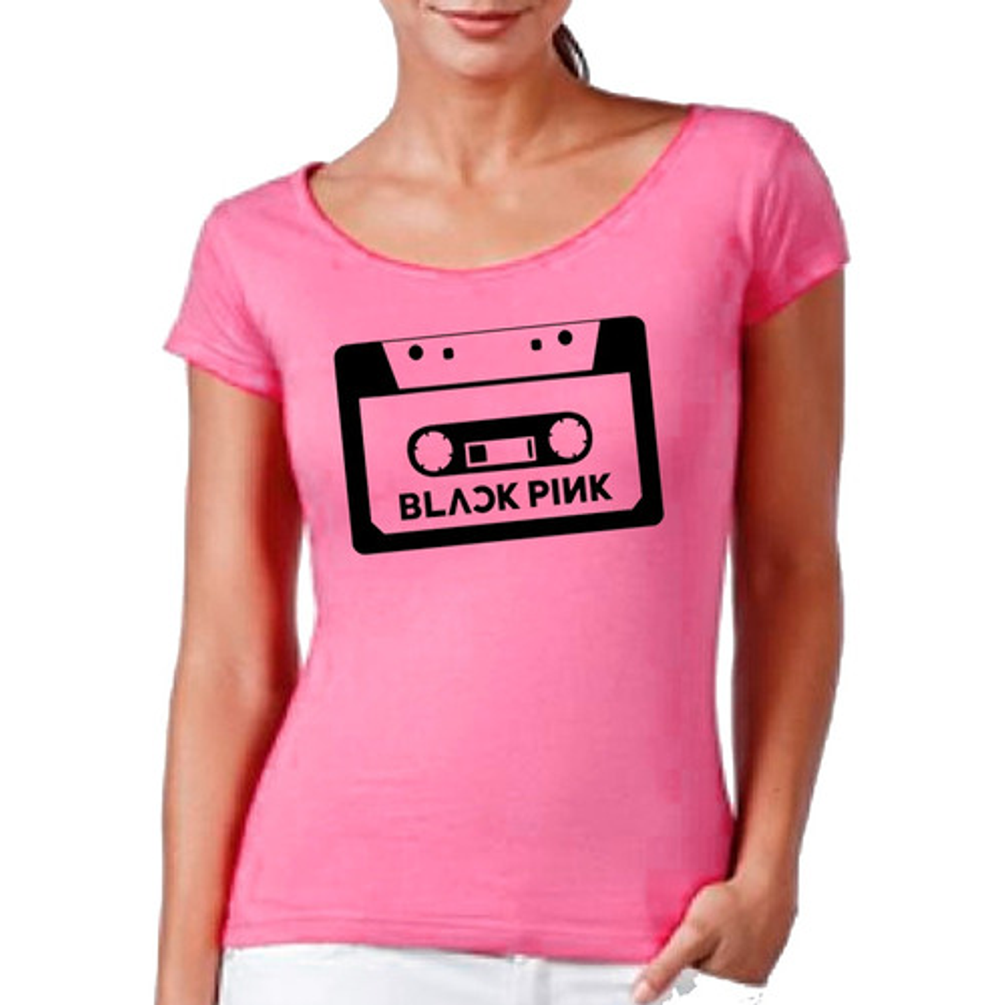 Polera Black Pink Kpop Variedad Diseños Mujer Rosa Gfmx 3