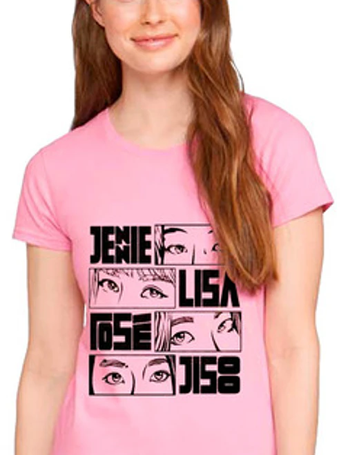 Polera Black Pink Kpop Variedad Diseños Mujer Rosa Música - Grafimax 4