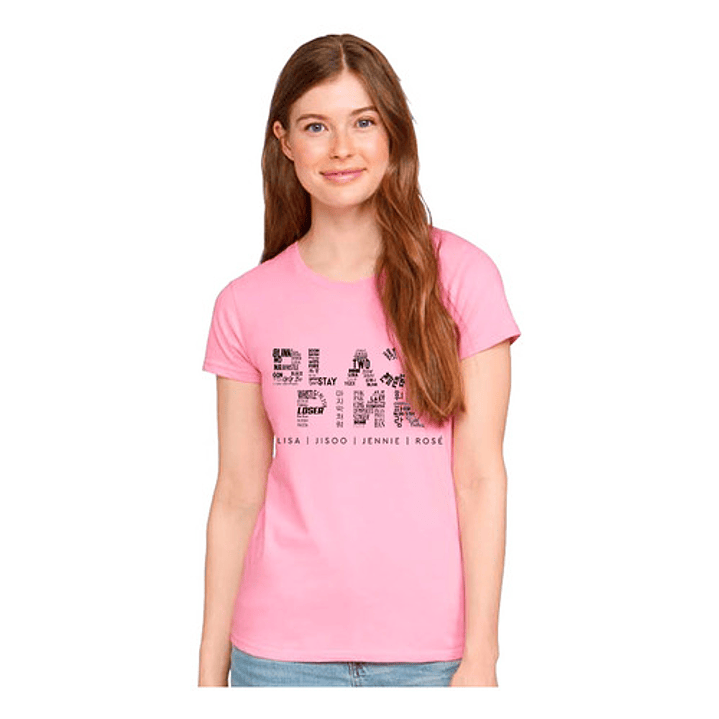 Polera Black Pink Kpop Variedad Diseños Mujer Rosa Gfmx 14