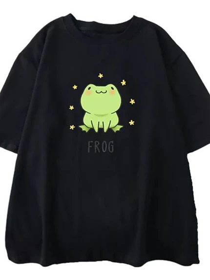 Polera Frog Ranita Kawaii Oversize Grafimax 2