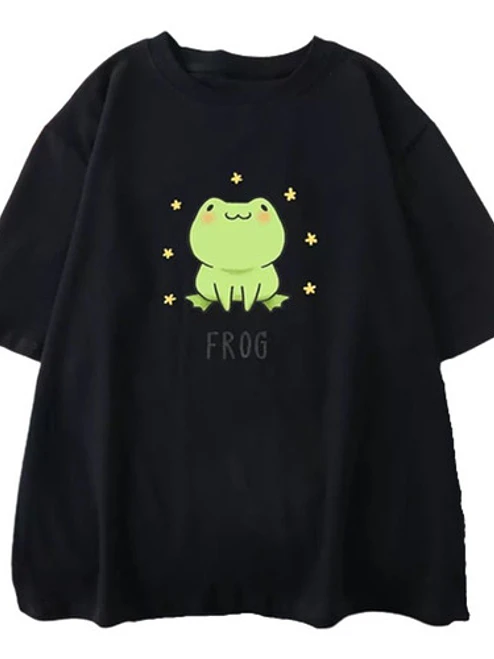 Polera Frog Ranita Kawaii Oversize Grafimax 2
