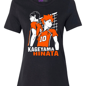 Polera Mujer Haikyuu Kageyama Hinata Anime Grafimax