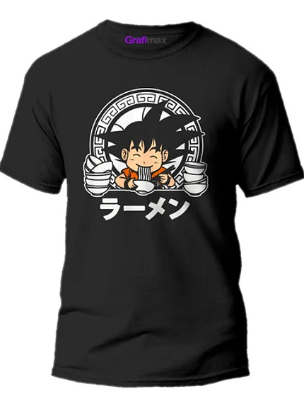 Polera Dragon Ball Goku Chibi Ramen Anime Grafimax 1