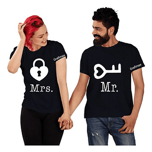 Poleras Parejas Enamorados Duos Pololos Mr And Mrs Grafimax