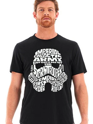 Polera Trooper Words Star Wars Dark Side Pelí­Culas Grafimax