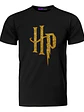 Polera Harry Potter Hp Brillo Dorado Oversize Grafimax - Miniatura 1