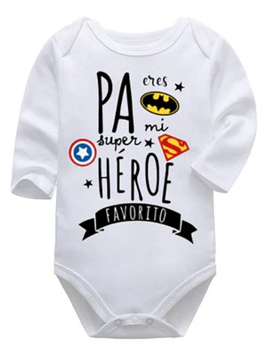 Body Bebé Pilucho Pa Eres Mi Superheroe Grafimax