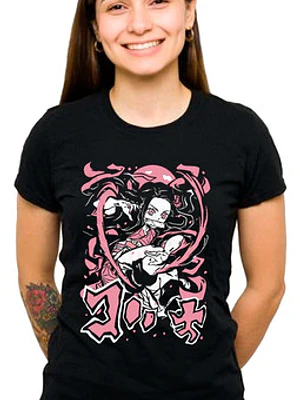 Polera Nezuko Kimetsu No Yaiba Tattoo Anime Grafimax