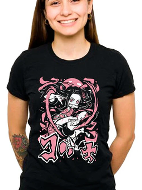 Polera Nezuko Kimetsu No Yaiba Tattoo Anime Grafimax 1