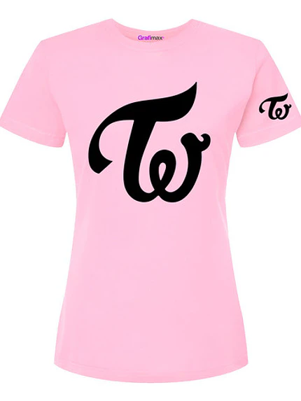 Polera Twice Rosa Logo K-Pop Música - Grafimax 2