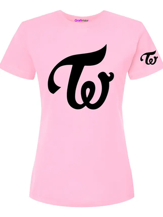 Polera Twice Rosa Logo K-Pop Música - Grafimax 2
