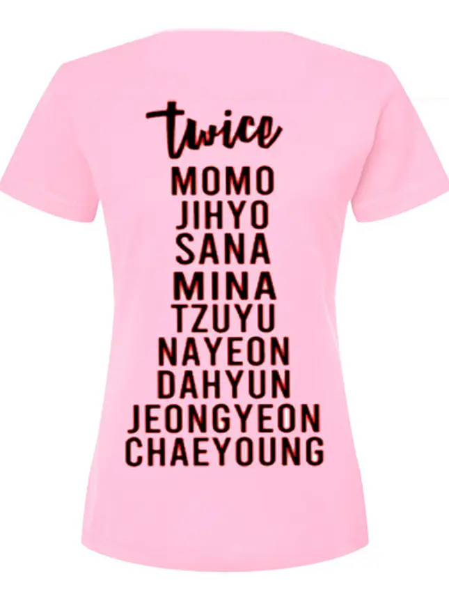 Polera Twice Rosa Logo K-Pop Música - Grafimax 3