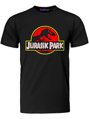 Polera Jurassic Park Logo Películas Grafimax