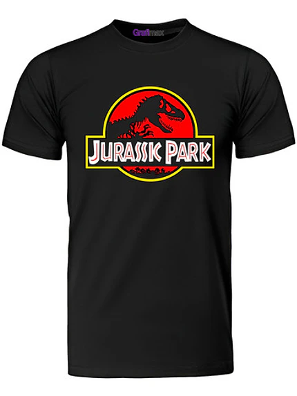 Polera Jurassic Park Logo Películas Grafimax 1