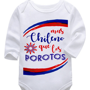 Body Bebé Pilucho Más Chileno Que Los Porotos Chile - Grafimax