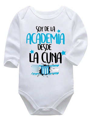 Body Bebé Pilucho Soy De La Academia Desde La Cuna Grafimax