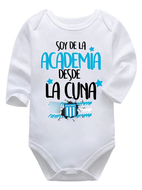 Body Bebé Pilucho Soy De La Academia Desde La Cuna Grafimax 1