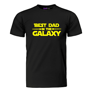 Polera Best Dad In The Galaxy Starwars  Papá Padre Grafimax