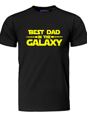 Polera Best Dad In The Galaxy Starwars Papá Padre Grafimax