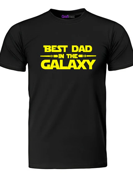 Polera Best Dad In The Galaxy Starwars Papá Padre Grafimax 1