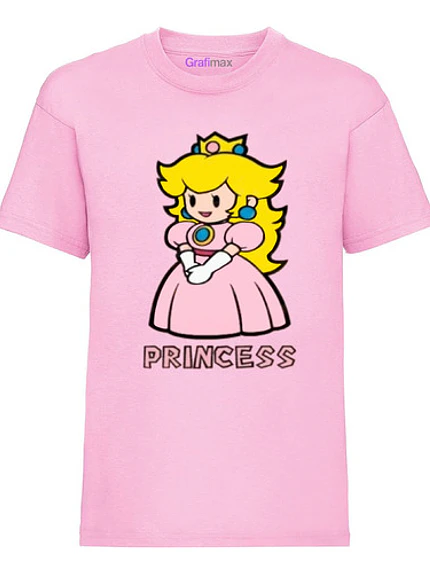 Polera Princesa Peach Mario Bross Grafimax 1