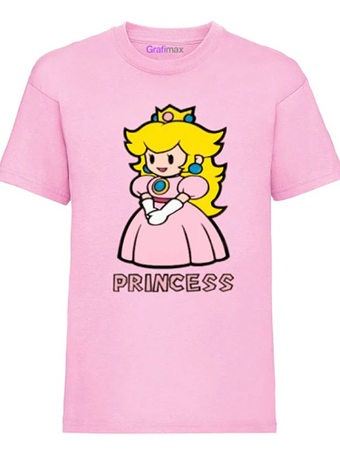 Polera Princesa Peach Mario Bross Grafimax 1