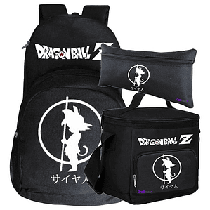 Mochila Goku Niño Pack Lonchera Estuche Anime Grafimax