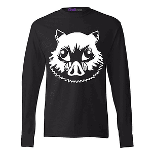 Polera Manga Larga Inosuke Head Demon Slayer Anime Grafimax