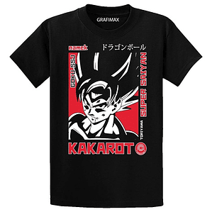 Polera Kakaroto Dragon Ball Hombre Oversize Anime Grafimax