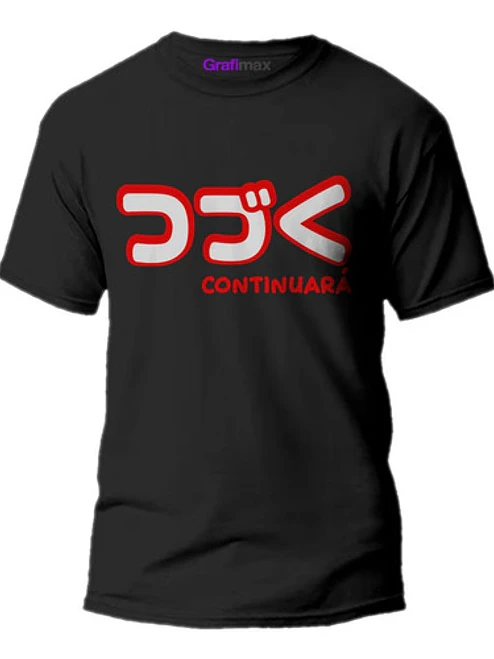 Polera Continuará Tsudzuku Anime Retro Grafimax 1
