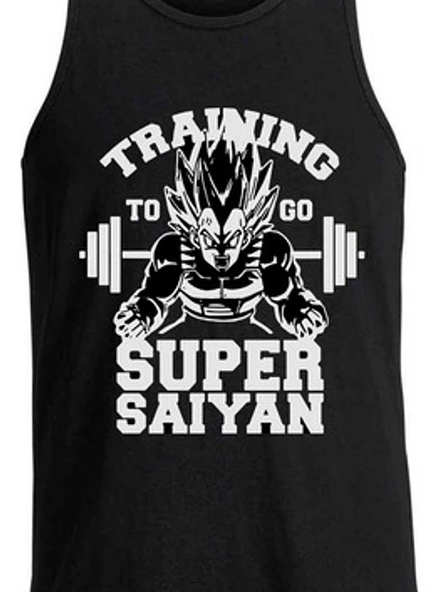 Polera Training Super Saiyan Musculosa Sudadera Grafimax 2